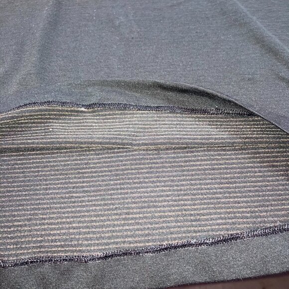 Lululemon Polo Shirt Short Sleeve Black Sz M/L? See Measurements - Picture 8 of 8